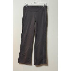 Athleta Womens Polartec Power Stretch Fleece Lined Pants Gray Bootcut Size Small